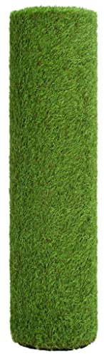 Césped artificial de 1 x 5 m, color verde, 30 mm de altura, resistente a los rayos UV, fácil de limpiar, versátil, para balcón, jardín, terraza, interior y exterior, con polipropileno suave y denso y