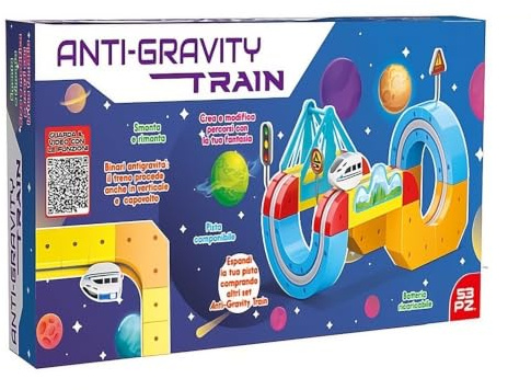 Tren antigravedad eléctrico de 53 piezas con batería recargable USB, pista modulable, tren que corre en vertical y al revés, juego creativo para niños