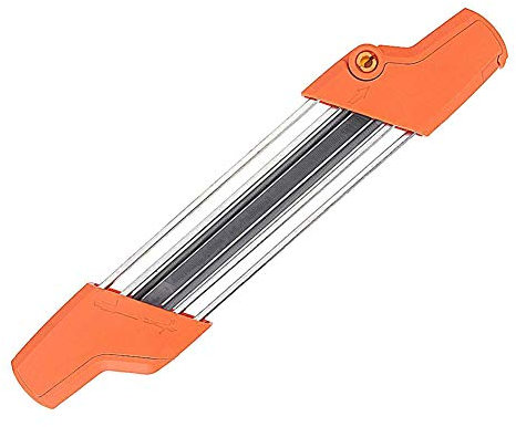 FYBlossom Affûteuse électrique pour tronçonneuse, aiguiseur de chaîne, combinez dents et limes plates (orange 5.2)