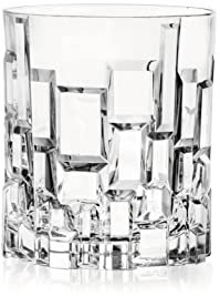 RCR 26720020006 Etna Luxion Crystal Lot de 6 Verres à Whisky, Verres à Boire en Cristal, Ensemble de Verres à Whiskey, Gobelets Transparents pour Bourbon et Eau, Passe au Lave-Vaisselle, 330 ml