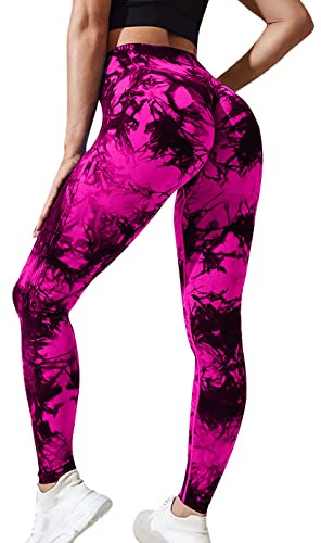 Neteson Leggins Sportivi Donna Push Up Pantaloni Palestra Vita Alta Opaco Scrunch Leggins Dimagranti Senza Cuciture Pantacollant Anticellulite Elastici Yoga Fitness Jogging