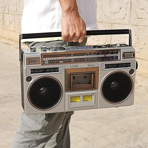 Boombox A Cassetta, Radio Am/fm, Altoparlanti Stereo Integrati, Ampia Compatibilità Bluetooth Per L'accoppiamento Rapido Di Vari Dispositivi