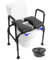 KMINA Elevador WC Adultos con Reposabrazos Acolchados (Hasta 180 kg), Altura Regulable, Silla Inodoro, Incluye Cubo, Patentado - Fabricado en España