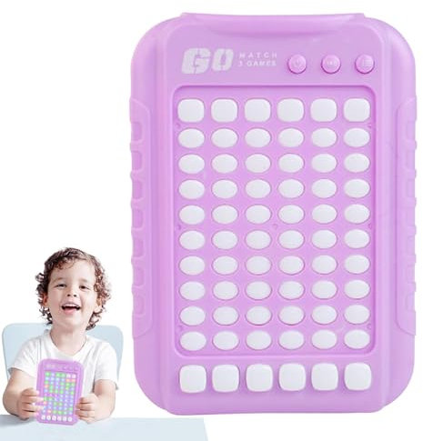 kinrguiyuez Kids Game Console - Educational Hand Game Consoles - Preschool Learning Activities, STEM Toys, Memory Trainer for School, Home, Outdoors, Christmas