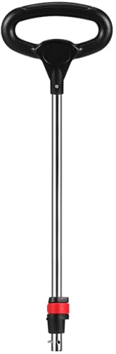 MOLUCKFU Maniglia Design Inox Passeggino in Acciaio la per e Plastica 25mm Ergonomico e Foro di Montaggio da Accessorio che Migliora Manovrabilità per Genitori