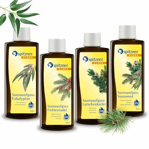 Spitzner Saunaaufguss-Set Freier Atem (4 x 190 ml)