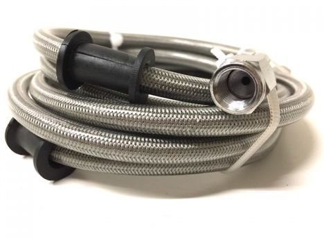 Universal Stahlflex Bremsleitung vorne 45cm – Bremsschlauch passend für Motorrad, Roller, Moped, Quad – Besserer Bremsdruckpunkt