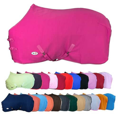 RL24 - Abschwitzdecke mit Kreuzgurt Basicline – Neon Pink – 135cm | Pferdedecke