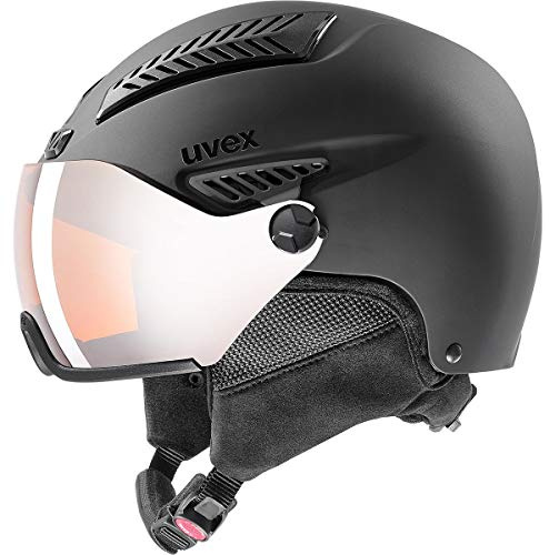 uvex Hlmt 600 Visor - Ski Helmet for Men and Women - Visor - Individual Fit - Black Matt - 59-61 cm