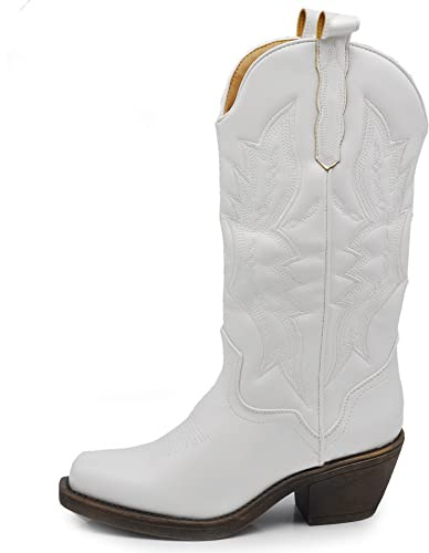 IF Fashion Stivali Stivaletti Texani Cowboy Western Scarpe da Donna Punta Camperos Etnici C19004-4