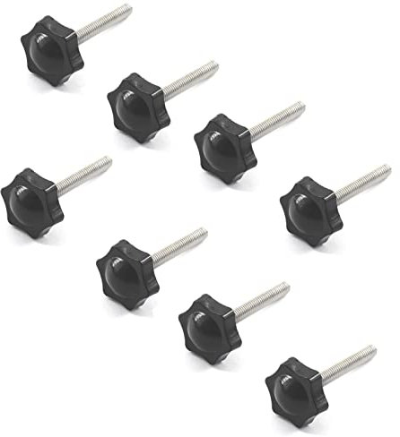 8Pcs M8x40mm Filo In Acciaio Inox Sostituzione Stella Mano Manopola Serraggio Del Pollice Vite Mano Serraggio Manopola Vite