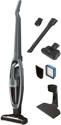 Electrolux WellQ7 Pet Cordless 2-in-1 Vacuum Cleaner with Motorized PetPro+ Nozzle for Easy Pet Hair Removal, 50-Minute Run Time, 2 Power Modes, Shale Gray