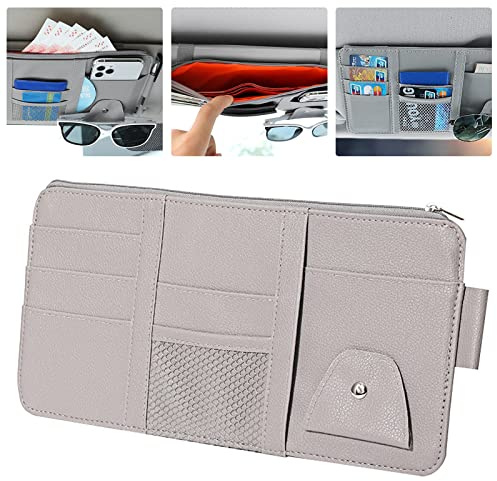 Auto Organizer Aufbewahrung CD DVD Karten Sonnenbrillen Halter Sonnenblende | Registrierung und Versicherung Halter