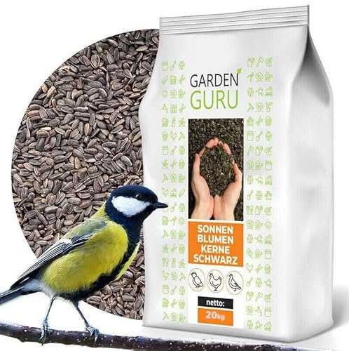 20 kg Sonnenblumenkerne schwarz Neue Ernte 2023 Vogelfutter Ganzjahresvogelfutter