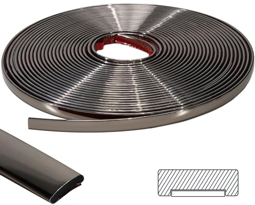 ZOWZOW Selbstklebende Zierleisten aus PVC – 8M Flexible Wandleisten, Kantenschutz & Abdeckleisten für Fenster- & Türrahmen, Spiegel, Arbeitsplatte,Backsplash & Möbel – Einfach zu Verkleben