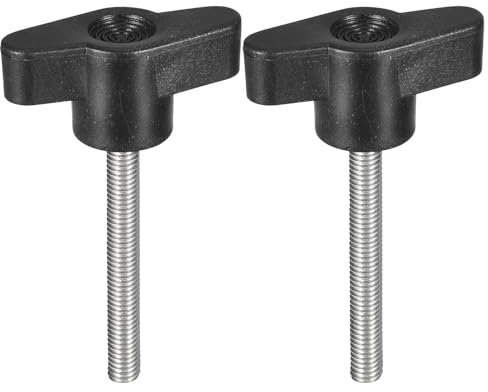 QUARKZMAN 2Pcs Bouton de Serrage à Vis, M5 x 45mm, en Acier Inoxydable 304, Poignée en Forme de T Pour Un Remplacement Rapide Du Bouton de Serrage à Visser à La Main