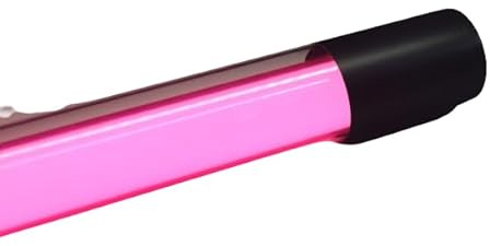 Lichtidee Deluxe Led Leuchtstab IP20 63cm pink 10Watt Party Deko Schaufenster farbig bunt mit schwarzem Anschluß Kabel und schwarz matter Folie