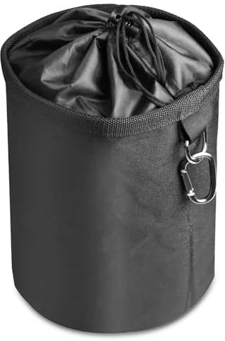 Traxenta Porta Mollette Bucato Nylon, Portamollette da Bucato, Nero Borsa per Con Gancio, Adatto per Uso Interno ed Esterno, Può Rimanere Asciutto Resistenti, Può Contenere Molte Mollette