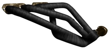 Gatuida Hitzeschutzband Auspuffband 1,5mm X 25mm X 5m Basaltfaser Schwarz mit Kabelbindern Hitzebeständig Universell für Motorrad und Auto