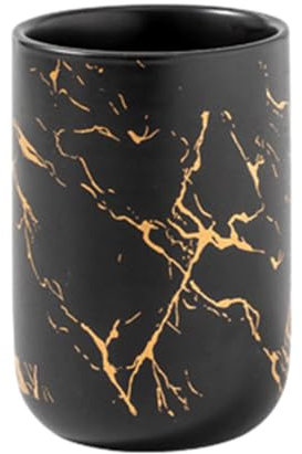 Tazza per spazzolino in marmo - Porta modello in marmo, bicchiere da bagno decorativo | Elegante organizer per spazzolini da denti, accessorio da bagno moderno, contenitore per spazzolini da denti per