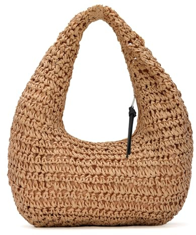OPLERT Sacs à main en paille pour les femmes Sacs de vacances en raphia pour la plage de l'été