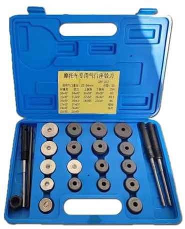 YZBOSH Fresa for sede valvola for motociclette, alesatore for sede valvola | Set di frese for sede valvola for motociclette, Combinazione di Utensili for Riparazione Auto Professionali