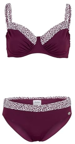 Fashy Bikini med formbygel och justerbara remmar, bordeaux, i C-kupa, Bordeaux, 46 / C