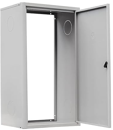 Copricaldaia da Esterno e Interno in Lamiera Preverniciata Bianco-Grigio SP. 6/10 – Dimensioni 120x65x43cm – Con Kit di Montaggio, QR code per Istruzioni e Pellicola Protettiva – Dotato di chiave