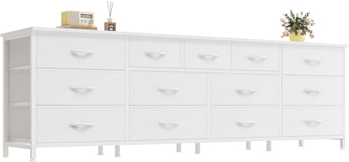 Huuger 70 Inch Long Dresser for Bedroom, TV Stand for 65, 75, 80 Inch TV