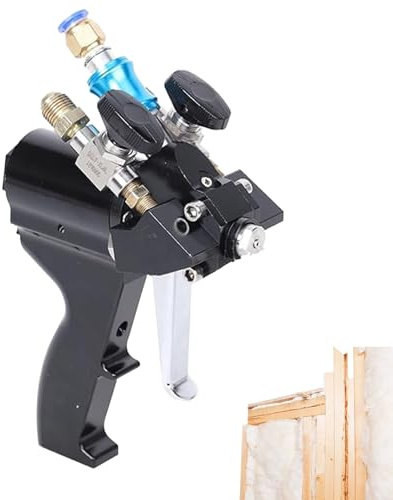 YXZQLOZ Pistolet de pulvérisation en Mousse de polyuréthane, pulvérisation de revêtement autolavante à Haute Pression, Outil d'injection de Mousse à Purge d'air