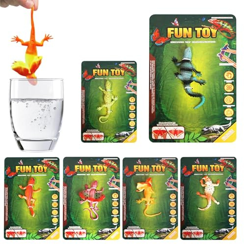 Generisch Farbwechselndes Badespielzeug - 6 Stück Echsen-Spielzeug Für Wasser-Spiel-Tisch,Spielzeugbeutel Füllung Kinderparty Lernspielzeug Für Kinder Ab 3 Jahren