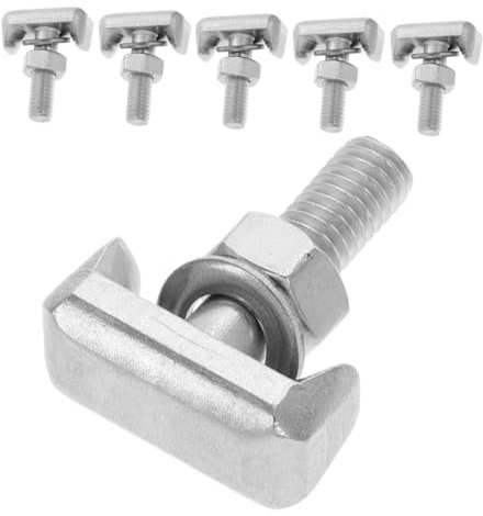 FELTECHELECTR Juego de 6 Tornillos de Acero Inoxidable T para Batería de Coche Pernos de Repuesto Diseño T Accesorios Automotrices para Mantenimiento y Fijación Segura