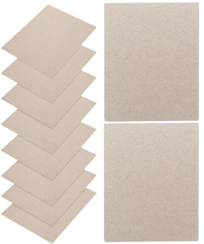 Cubierta de Guía de Ondas de Mica 10 Piezas para Microondas | Láminas de Resina y Mica, Aislamiento Resistente al Calor, Uso Doméstico en Horno Microondas, Color Plata