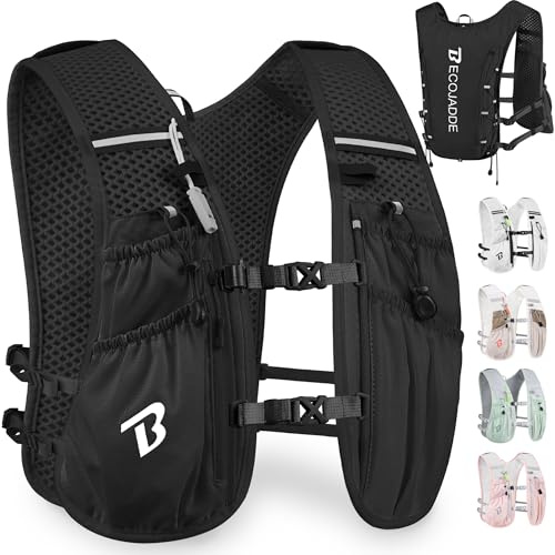 BECOJADDE 5 Liter Laufweste Leicht für Damen und Herren, Ideal für Marathon, Trailrunning, Radfahren, Wandern und Joggen