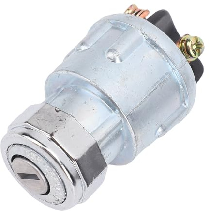 ZASCHMOY Interruttore a Chiave di Accensione Universale 4 Posizioni ACC Off IGN Start JK404 per Auto, Carrello Elevatore, Trattore, Rimorchio - Interruttore di Ricambio Affidabile e Versatile