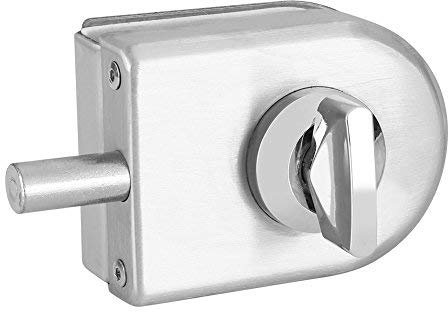 Verrouillage de Sécurité, 10~12mm Demi-cercle Simple Ouvert Sans Cadre En Acier Inoxydable En Verre Anti-vol Serrure De Sécurité Avec Touches Ouvrir/Fermer Maison Hôtel Bureau Salle De Bains Utili