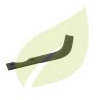 Cuchillo de fresa recta motoazada Carro 185 mm ancho 25 mm