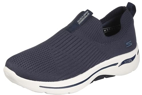 Skechers Go Walk Arch Fit Iconic, Sneaker Donna, Navy Textile Trim, 38 EU