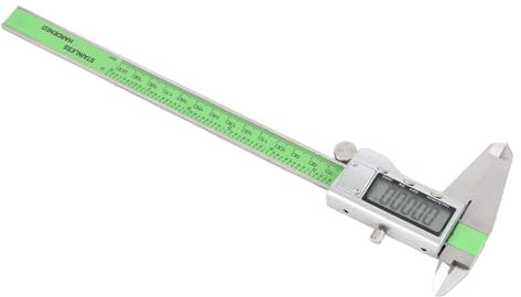 Pied à Coulisse Numérique Caliper 150/200 / 300 mm Pied à Coulisse Numérique Conversion mm/pouce Affichage à LED Acier Inoxydable Heavy Duty Jauge de Règle Électronique (200 mm)