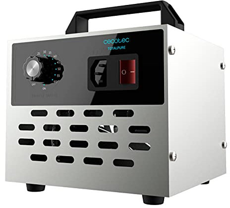 Cecotec Generador de Ozono TotalPure 4000 Light Ozone. Potencia 120 W, Limpia 28 g/hora, Temporizador, Autoapagado, Cobertura hasta 100 m2,Uso sencillo, Fácil transporte