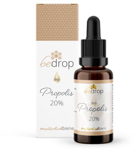 Bio Propolis Tropfen 20% hochdosiert - Propolis Extrakt direkt vom Imker - Bio-Qualität, ohne Zusatzstoffe