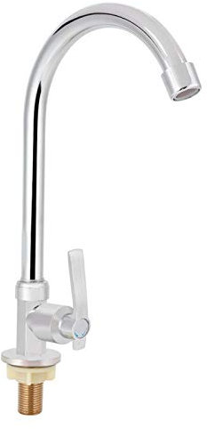 Bad Wasserhahn, Waschbecken Wasserhahn, Zinklegierung Einzel Kaltwasserhahn Wasserhahn Badezimmer Waschbecken Küche Waschbecken Zubehör