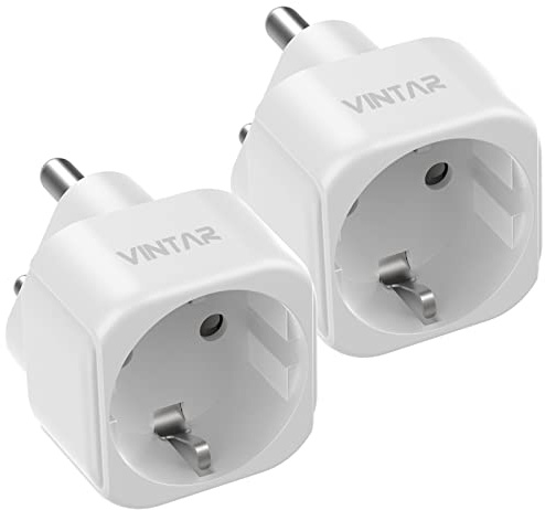 VINTAR 2PC Deutschland nach Indien Reiseadapter, Typ D Stecker für Indien, Sri Lanka, Nepal, Kongo