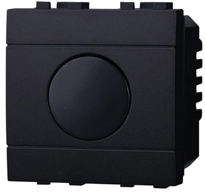 Interruttore Touch 2P 2M Timer, Compatibile Con Bticino Living Light, Occupa 2 Moduli/Posti (Nero)