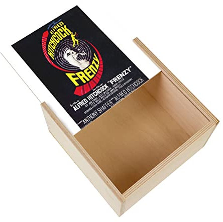 Fabulous Frenzy Altes Poster aus Holz, Horror, Retro, Kino-Poster, Vintage (11 x 11 x 3,5 cm)