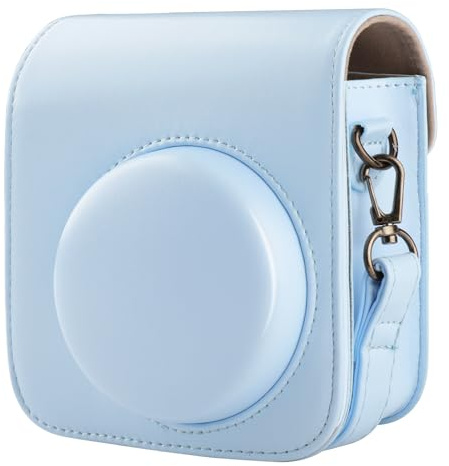 BriLumin Housse pour Fujifilm Mini 12, de Housse Protection en Cuir PU Compatible avec Instax Appareil Photo Instantané Mini (Ciel Bleu)