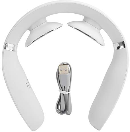 Equipo de masaje de cuello, masajeador inteligente de cuello, luz roja, baja frecuencia, masajeador de cuello holográfico, carga USB
