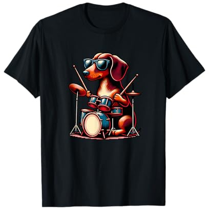 Einzigartige Dackel-Beats Drumming Dog Enthusiast Art T-Shirt
