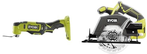 RYOBI - Multitool 18 Volts ONE+™ (sans batterie) livré avec accessoires - RMT18-0 & Scie circulaire 18 Volts ONE+, diamètre 150 mm + lame - R18CSP-0