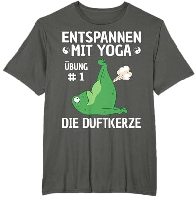 Entspannen Mit Yoga Frosch Motiv Witzig - Meditation Fitness T-Shirt